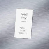 プロフェッショナルモダンシンプルプレーンブラック&ホワイト マグネット名刺 (インサイチュ)