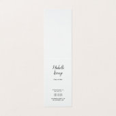 プロフェッショナルモダンシンプルプレーンブラック&ホワイト 名刺 (外部フラット)