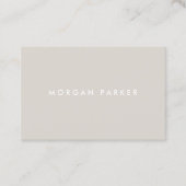 プロフェッショナルモダンシンプルベージュ 名刺 (正面)