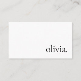 プロフェッショナルモダンシンプルホワイトミニマル 名刺