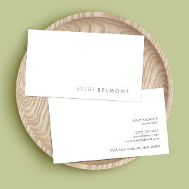 プロフェッショナルモダンシンプルホワイトミニマル 名刺