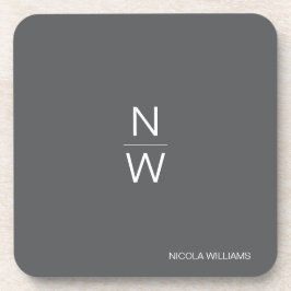 プロフェッショナルモダンシンプルミニマリストダークグレー コースター