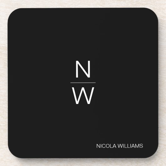 プロフェッショナルモダンシンプルミニマリストダークグレー コースター (正面)