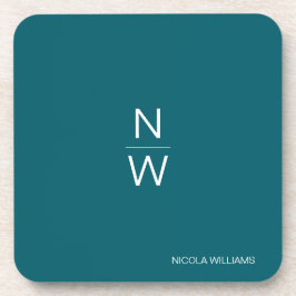 プロフェッショナルモダンシンプルミニマリストダークティール（緑がかった色） コースター