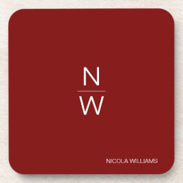 プロフェッショナルモダンシンプルミニマリストダークレッド コースター