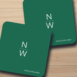 プロフェッショナルモダンシンプルミニマリストハンターグリーン コースター