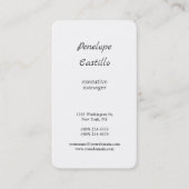 プロフェッショナルモダンシンプルミニマリスト 名刺 (正面)