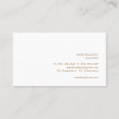 プロフェッショナルモダンシンプルライトグレーミニマリスト 名刺 (裏面)