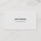 プロフェッショナルモダンシンプルライトグレーミニマリスト 名刺 (正面)