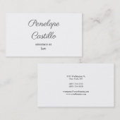 プロフェッショナルモダンシンプル平手書き 名刺 (正面/裏面)