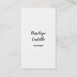 プロフェッショナルモダンシンプル平手書き 名刺