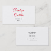 プロフェッショナルモダンシンプル平手書き 名刺 (正面/裏面)