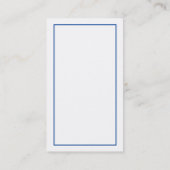 プロフェッショナルモダンシンプル平青レッドホワイト 名刺 (裏面)