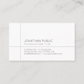プロフェッショナルモダンシンプル洗練プレーン 名刺 (正面)