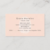 プロフェッショナルモダンシンプル軽銅ミニマリスト 名刺 (裏面)