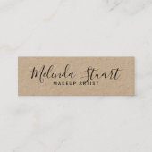 プロフェッショナルモダンスクリプトクラフト紙 スキニー名刺 (正面)