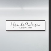 プロフェッショナルモダンスクリプト白黒 サインプレート