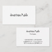 プロフェッショナルモダンスクールクリプトシンプルテンプレート 名刺 (正面/裏面)