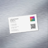 プロフェッショナルモダンスタイリッシュシンプルロゴQRコード マグネット名刺 (インサイチュ)