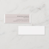 プロフェッショナルモダンスタイリッシュデザインミニマル スキニー名刺 (正面/裏面)