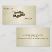 プロフェッショナルモダンスタイリッシュ – 唇 – 口紅 名刺 (正面/裏面)