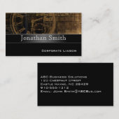 プロフェッショナルモダンスチームパンク名刺 名刺 (正面/裏面)