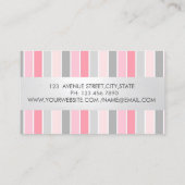 プロフェッショナルモダンストライプの 名刺 (裏面)