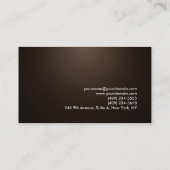 プロフェッショナルモダンセピアレッドストライプコンサタン 名刺 (裏面)