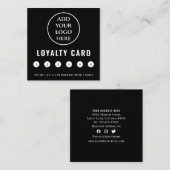 プロフェッショナルモダンソーシャルメディアビジネスロゴ ロイヤリティカード (正面/裏面)