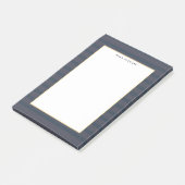 プロフェッショナルモダンダークブルーとプストライプのム ポストイット (アングル)