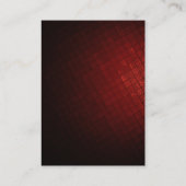 プロフェッショナルモダンダークレッドタイルモノグラム 名刺 (裏面)