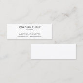 プロフェッショナルモダンデザインエレガントシンプルプレーン スキニー名刺 (正面/裏面)