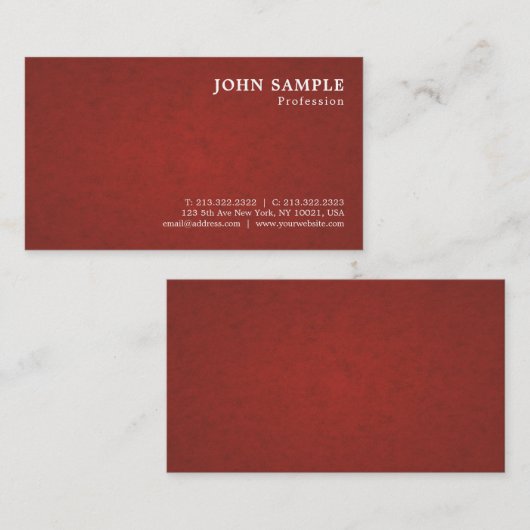 プロフェッショナルモダンデザイングレースフルクラスデラックス 名刺 (正面/裏面)