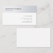 プロフェッショナルモダンデザインミニマリストシックプレーン 名刺 (正面/裏面)