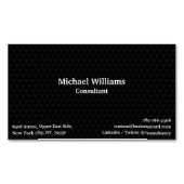 プロフェッショナルモダントレンディーの黒いパターンエレガント マグネット名刺 (正面)