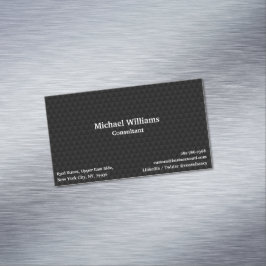 プロフェッショナルモダントレンディーの黒いパターンエレガント マグネット名刺