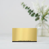 プロフェッショナルモダントレンディーエレガント金ゴールドテンプレート 名刺 (スタンド正面)