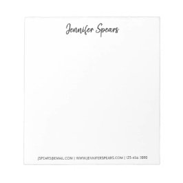 プロフェッショナルモダントレンディークラシックブラックスクリプト ノートパッド