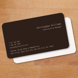 プロフェッショナルモダントレンディー茶色の正方形パターン 名刺