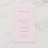 プロフェッショナルモダントレンドエレガントカラーテンプレート 名刺 (裏面)