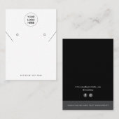 プロフェッショナルモダンネックレスイヤリングディスプレイカード コーリングカード (正面/裏面)