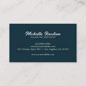 プロフェッショナルモダンハウス清掃サービス金ゴールド 名刺 (裏面)