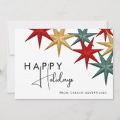 プロフェッショナルモダンハッピーホリデイズビジネス シーズンカード (正面)