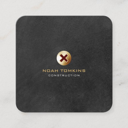 プロフェッショナルモダンハンディマンビルダー スクエア名刺 (正面)