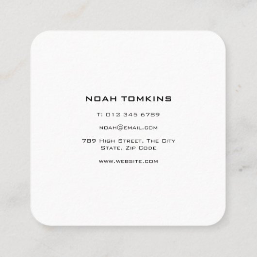 プロフェッショナルモダンハンディマンビルダー スクエア名刺 (裏面)