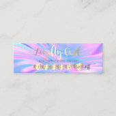 プロフェッショナルモダンハートオパール型ホログラフィック ロイヤリティカード (正面)