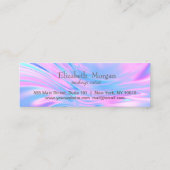 プロフェッショナルモダンハートオパール型ホログラフィック ロイヤリティカード (裏面)