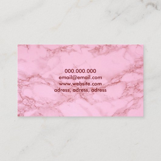 プロフェッショナルモダンバラ大理石 名刺 (裏面)