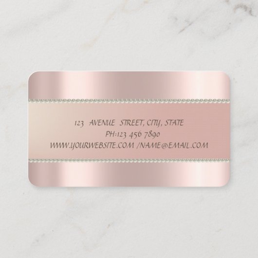 プロフェッショナルモダンバラ金ゴールドサークル真珠 名刺 (裏面)