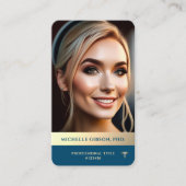 プロフェッショナルモダンパーソナルブランディングレガルブルー 名刺 (正面)